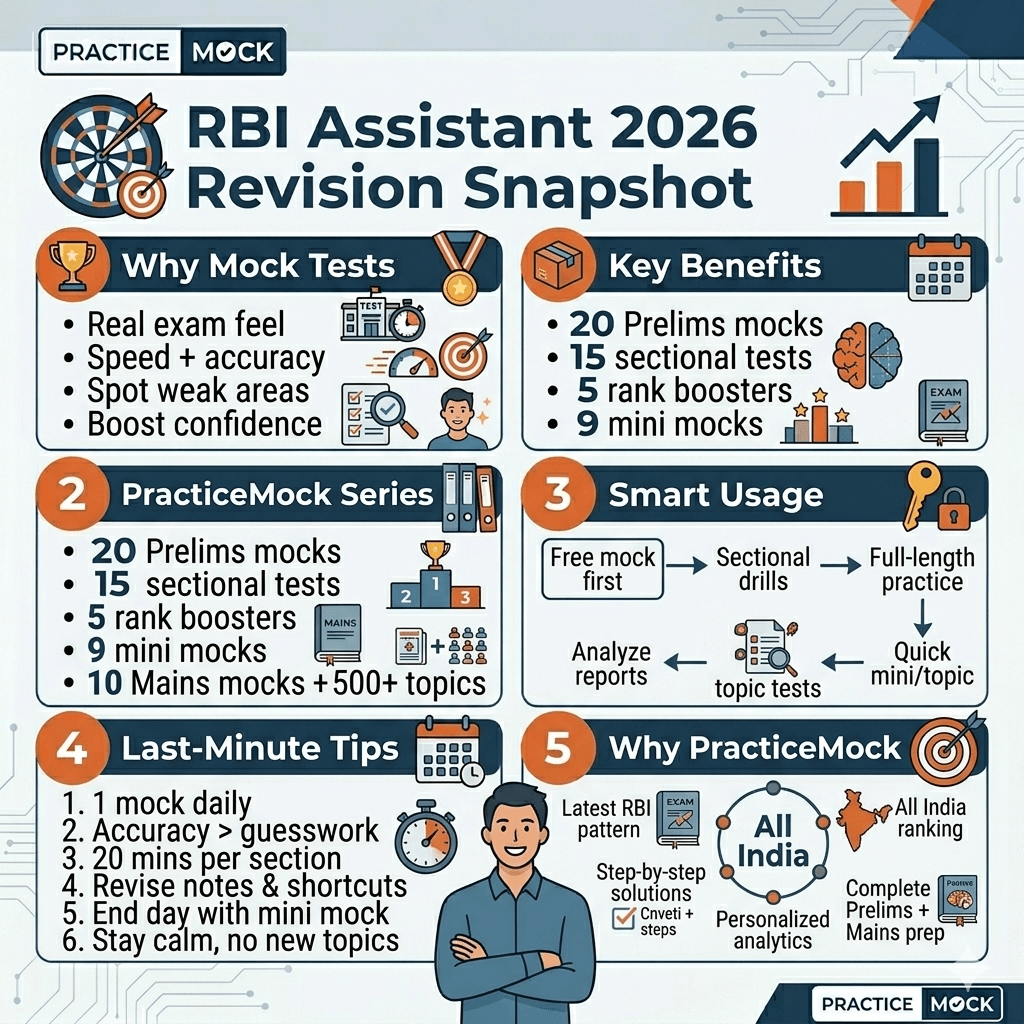 How to Use RBI Assistant 2026 Mock Tests for Revision