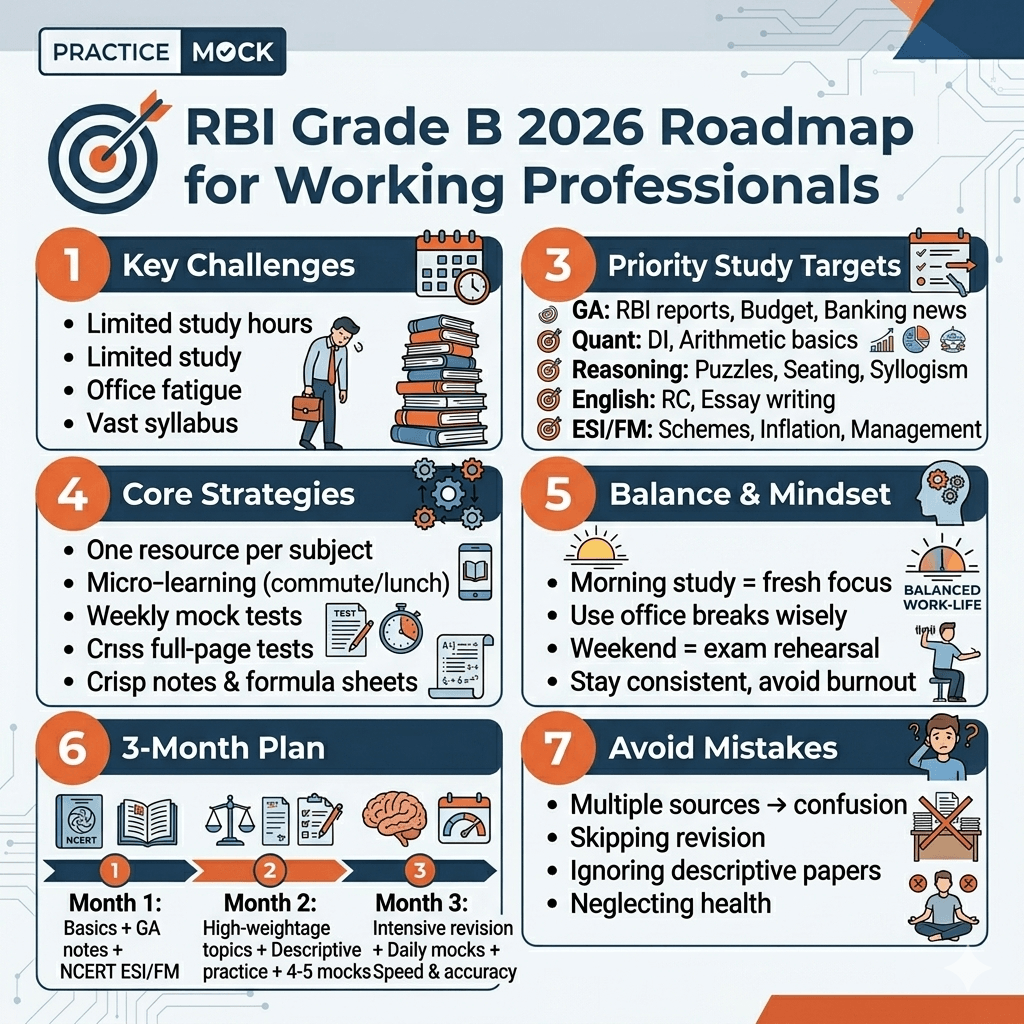 RBI Grade B 2026 Preparation Roadmap for Working Professionals