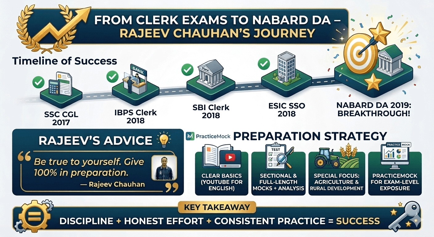 From Multiple Clerk Exams to NABARD DA, Read Rajeev Chauhan’s Success Story
