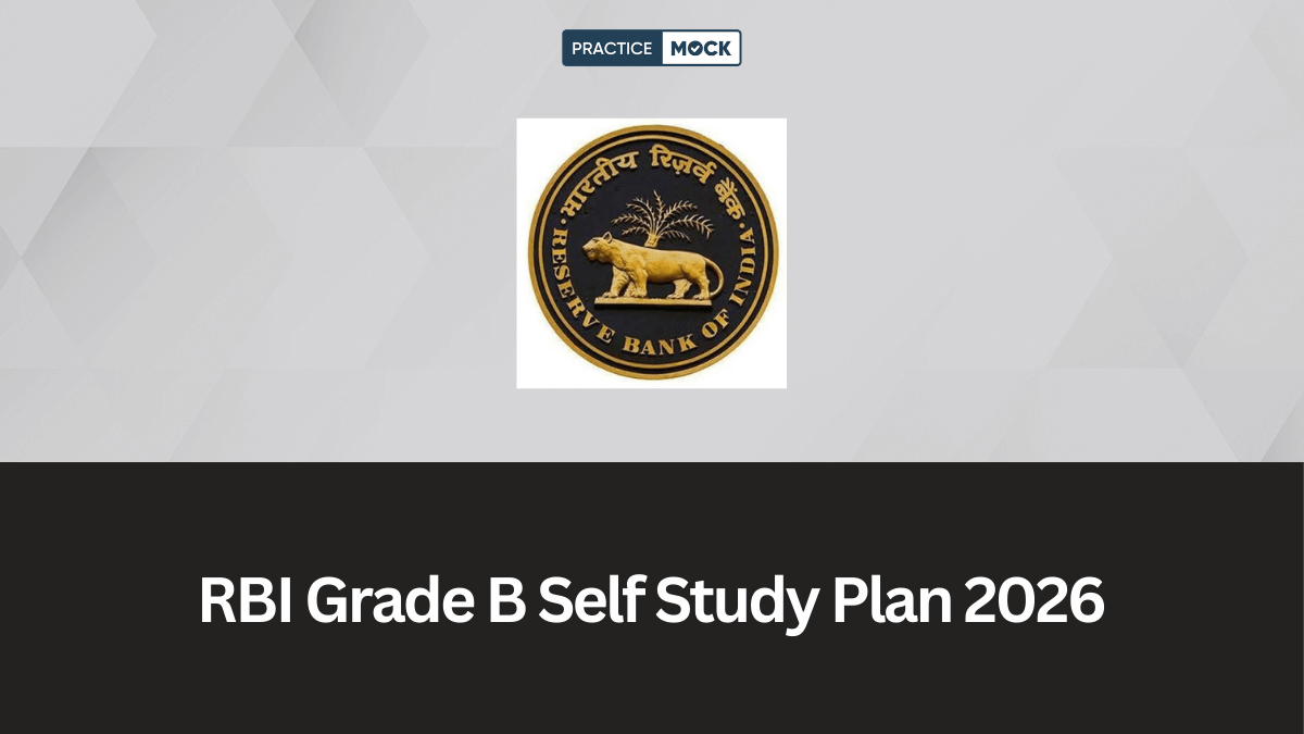 RBI Grade B Self Study Plan 2026