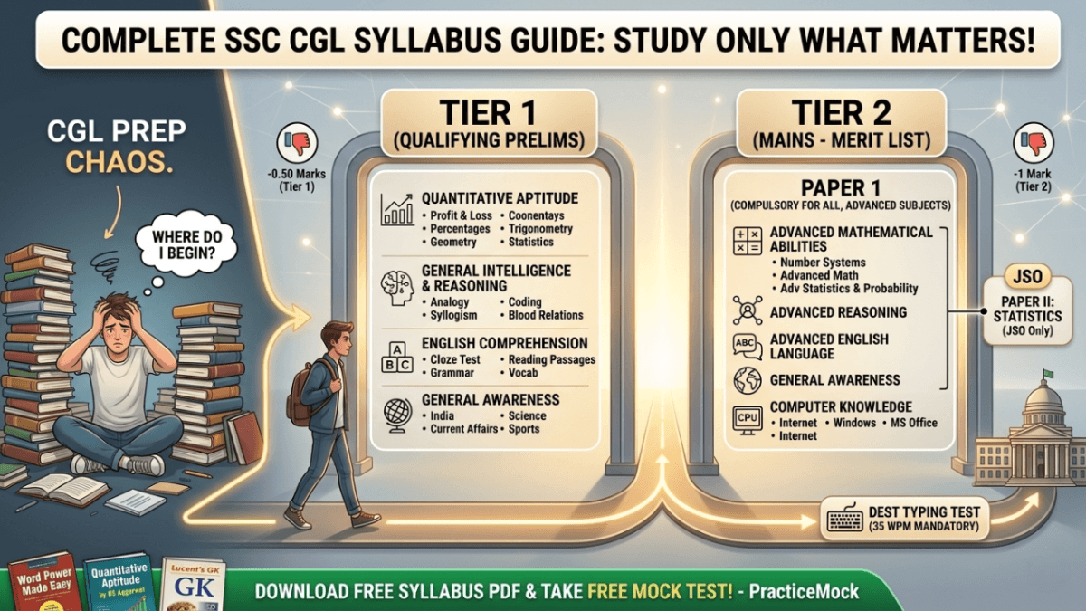 SSC CGL Syllabus 2026: The Complete Pattern Explained Easily