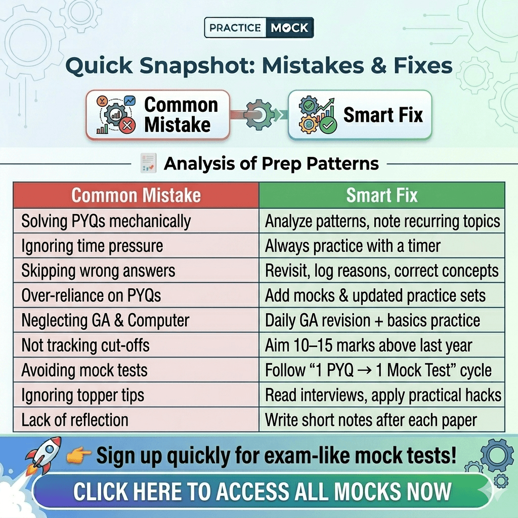 Mistakes Students Make While Using RBI Assistant Mains Exam PYQs