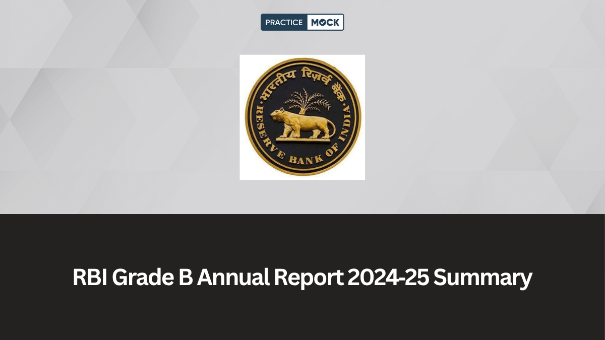 RBI Grade B Annual Report 2024‑25 Summary