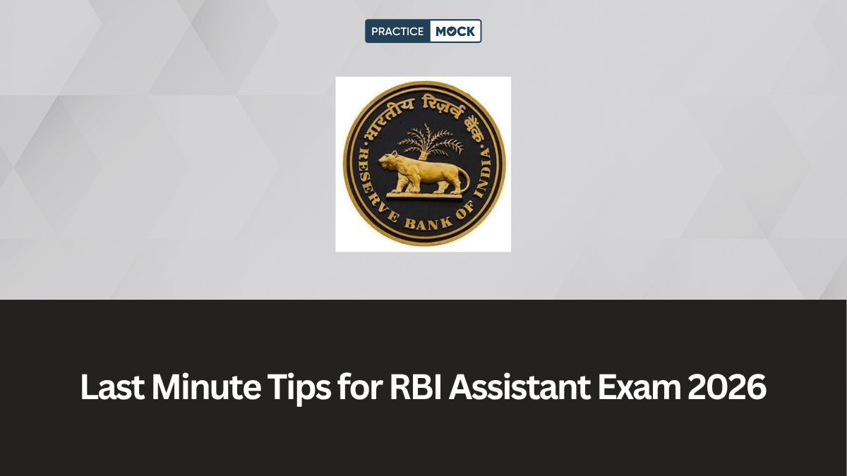 Last Minute Tips for RBI Assistant Exam 2026