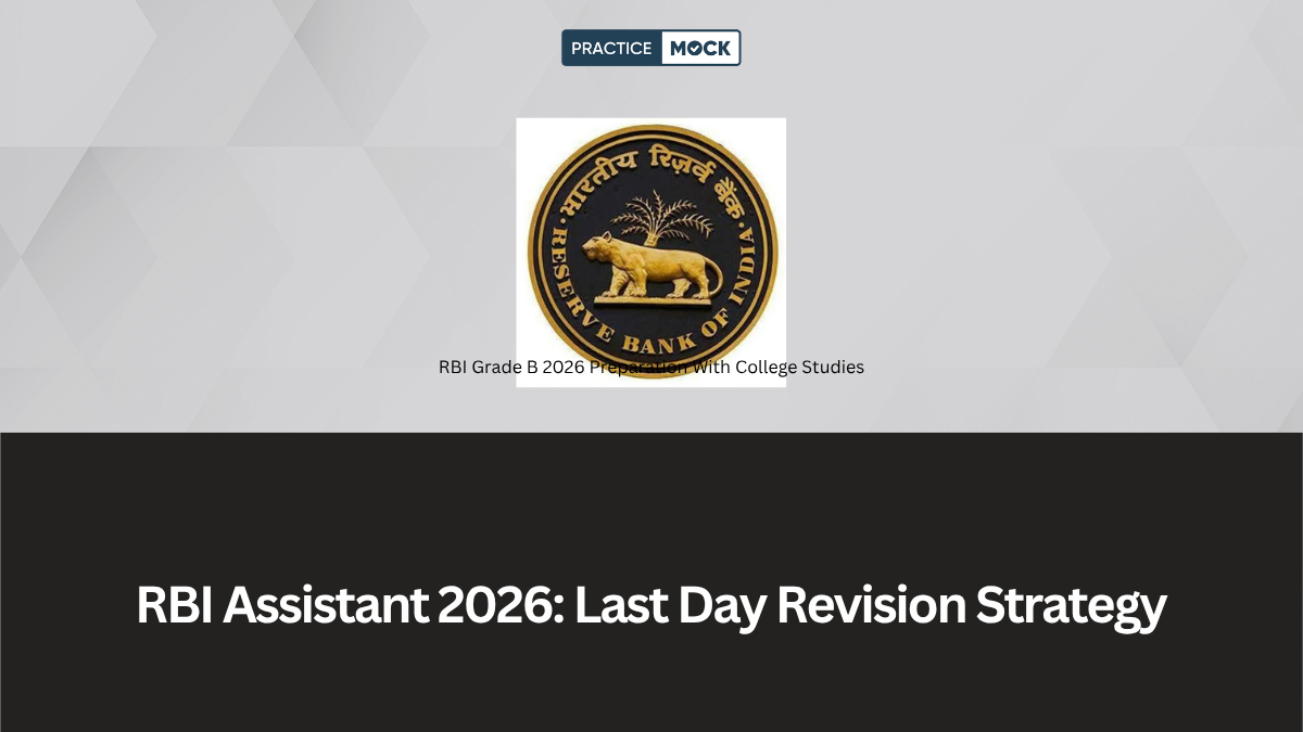 RBI Assistant 2026: Last Day Revision via Mock Test