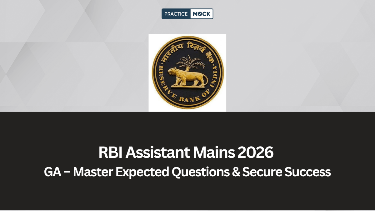 RBI Assistant Mains 2026 GA: Expected General Awareness Questions