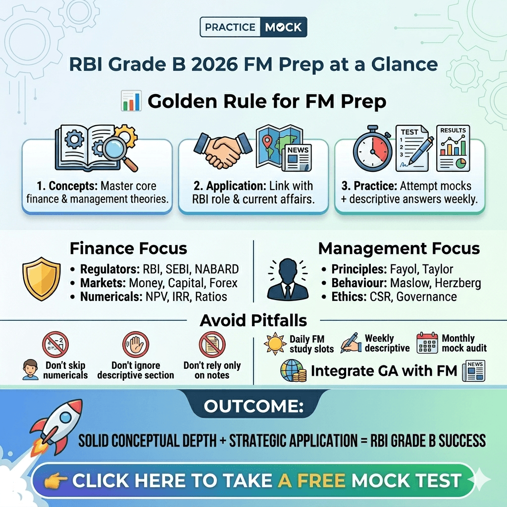 How to Prepare Finance & Management (FM) for RBI Grade B 2026?