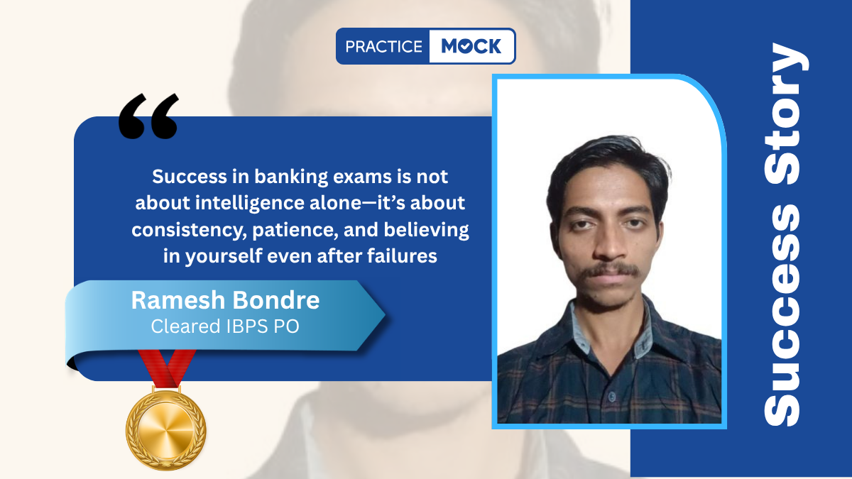 Success Story of Chetan Ramesh Bondre: From Repeated Failures to Banking Exam Success