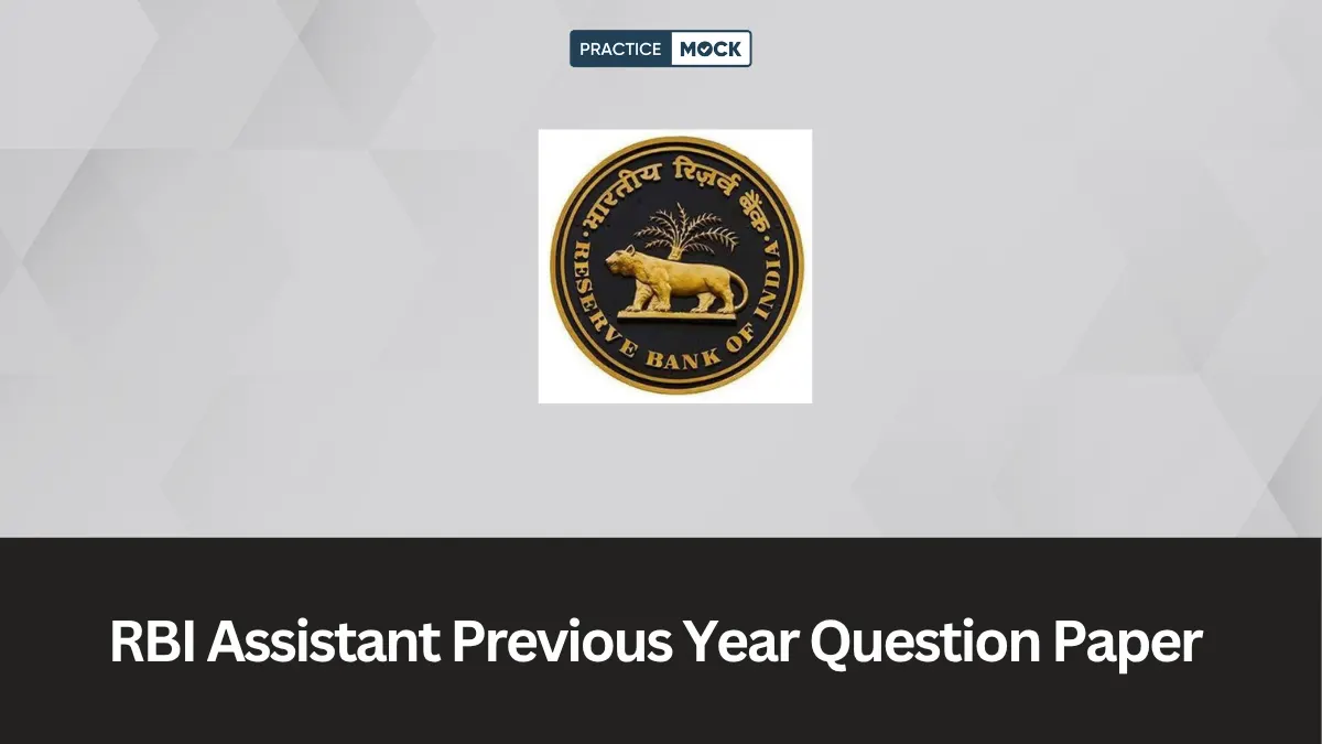 Download RBI Assistant Previous Year Paper PDF 2026 with solutions for Prelims and Mains exam preparation
