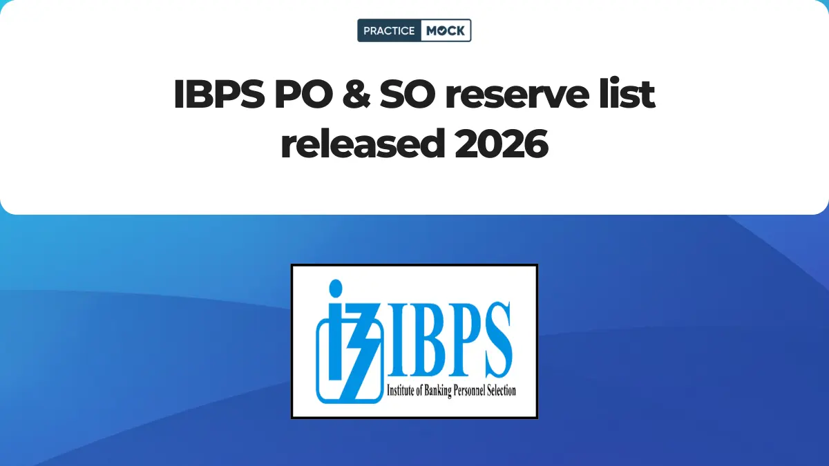 IBPS PO & SO Reserve List 2026 Out – Provisional Allotment Released!