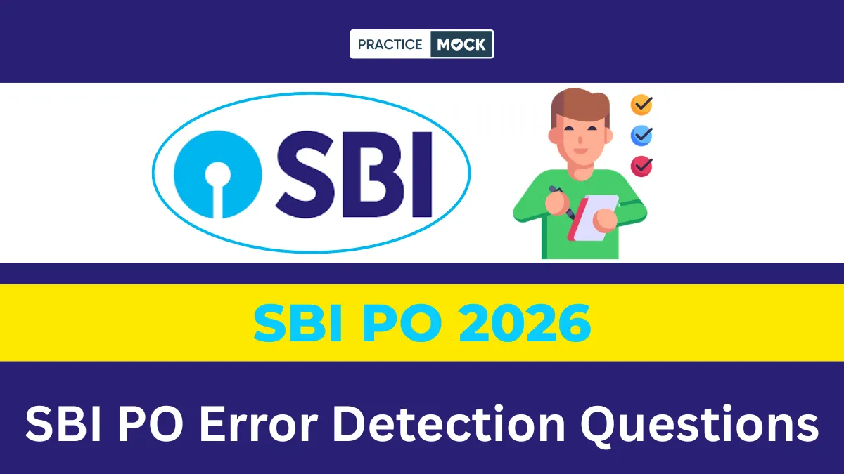 sbi po error detection practice sets