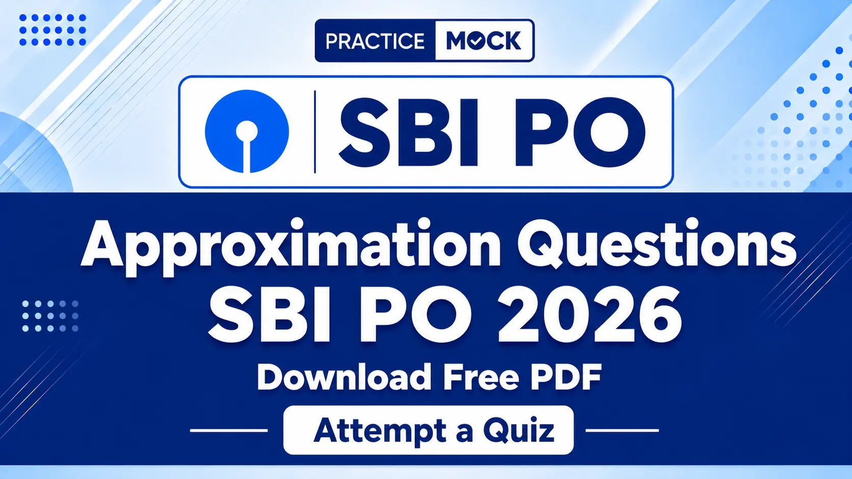 approximation questions for sbi po