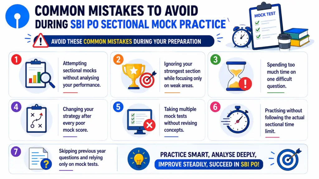 Common Mistakes to Avoid During SBI PO Sectional Mock Practice