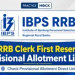 IBPS RRB Clerk Reserve List 2026 Out: Check Provisional Allotment Direct Link