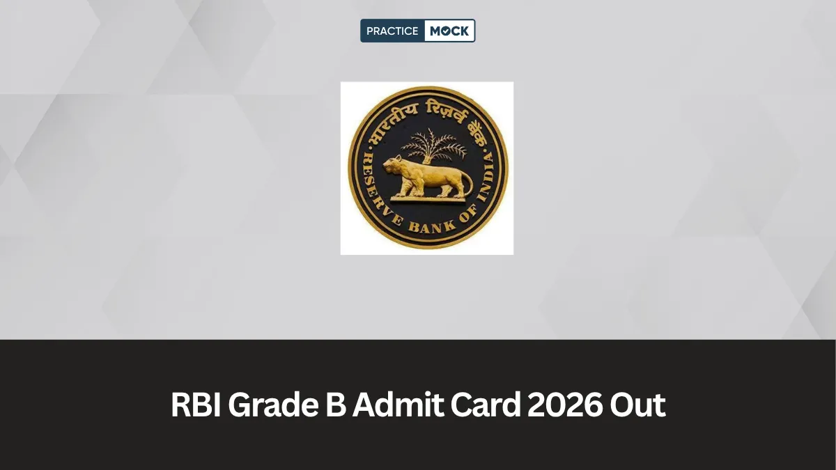 RBI Grade B Admit Card 2026