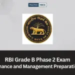 RBI Grade B Phase 2 2026 Exam | Finance and Management Preparation