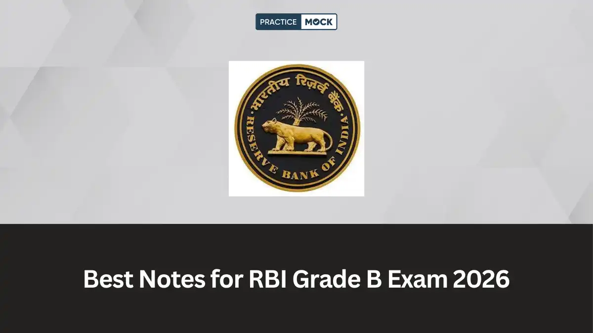 Best Notes for RBI Grade B Exam 2026
