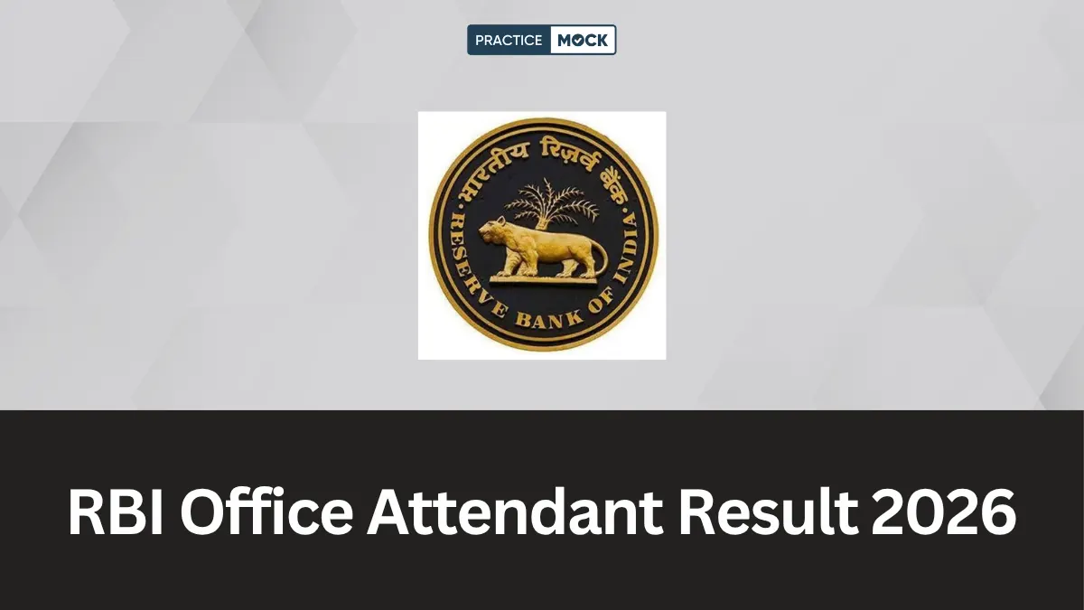 RBI Office Attendant Result 2026