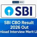 SBI CBO Result 2026 Out, Download Merit List PDF