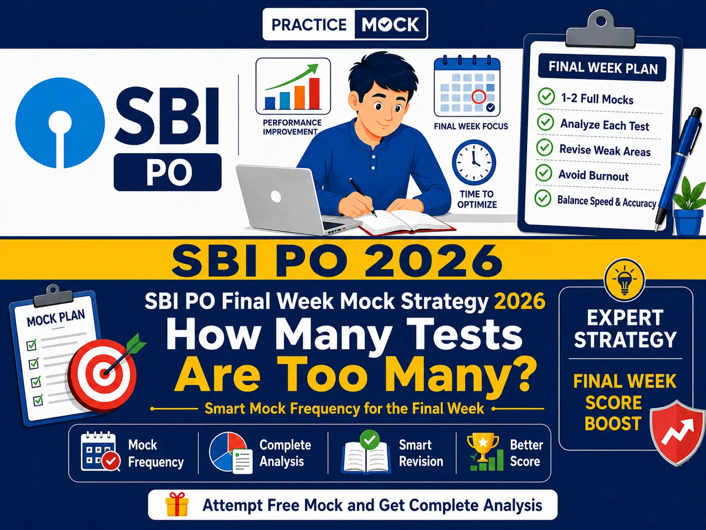 sbi po final week mock strategy how many tests are too many