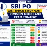 SBI PO Last 10 Days Study Plan: Revision, Mocks and Exam Strategy