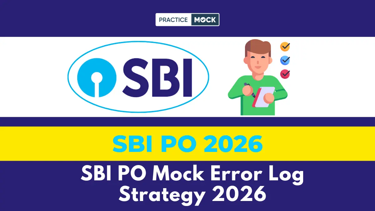 SBI PO Mock Error Log Strategy 2026