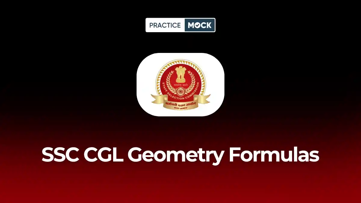 SSC CGL Geometry Formulas 2026: Complete Formula Sheet