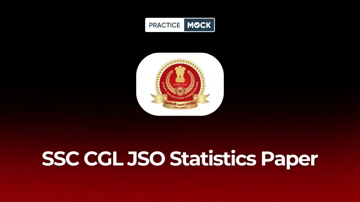 SSC CGL JSO Statistics Paper