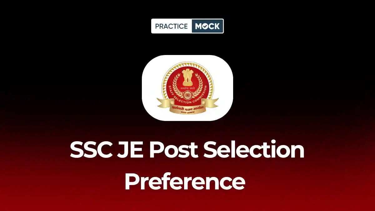 SSC JE 2025 Post Preference Link Active, Submit Department Preferences Online