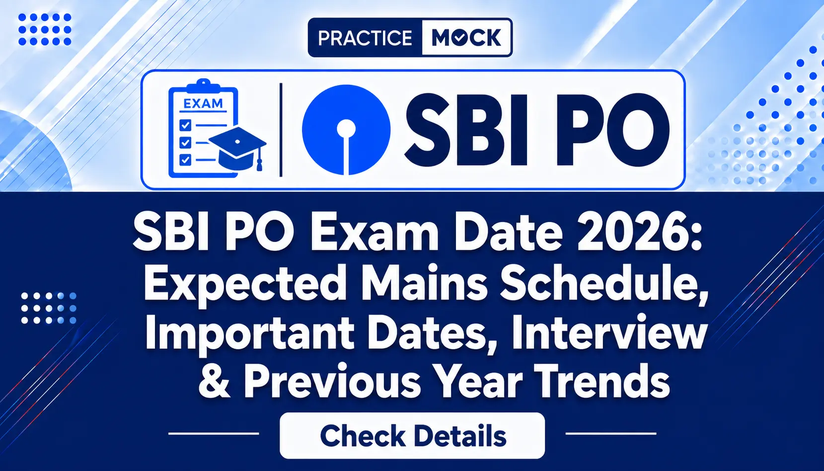 sbi po mains exam date
