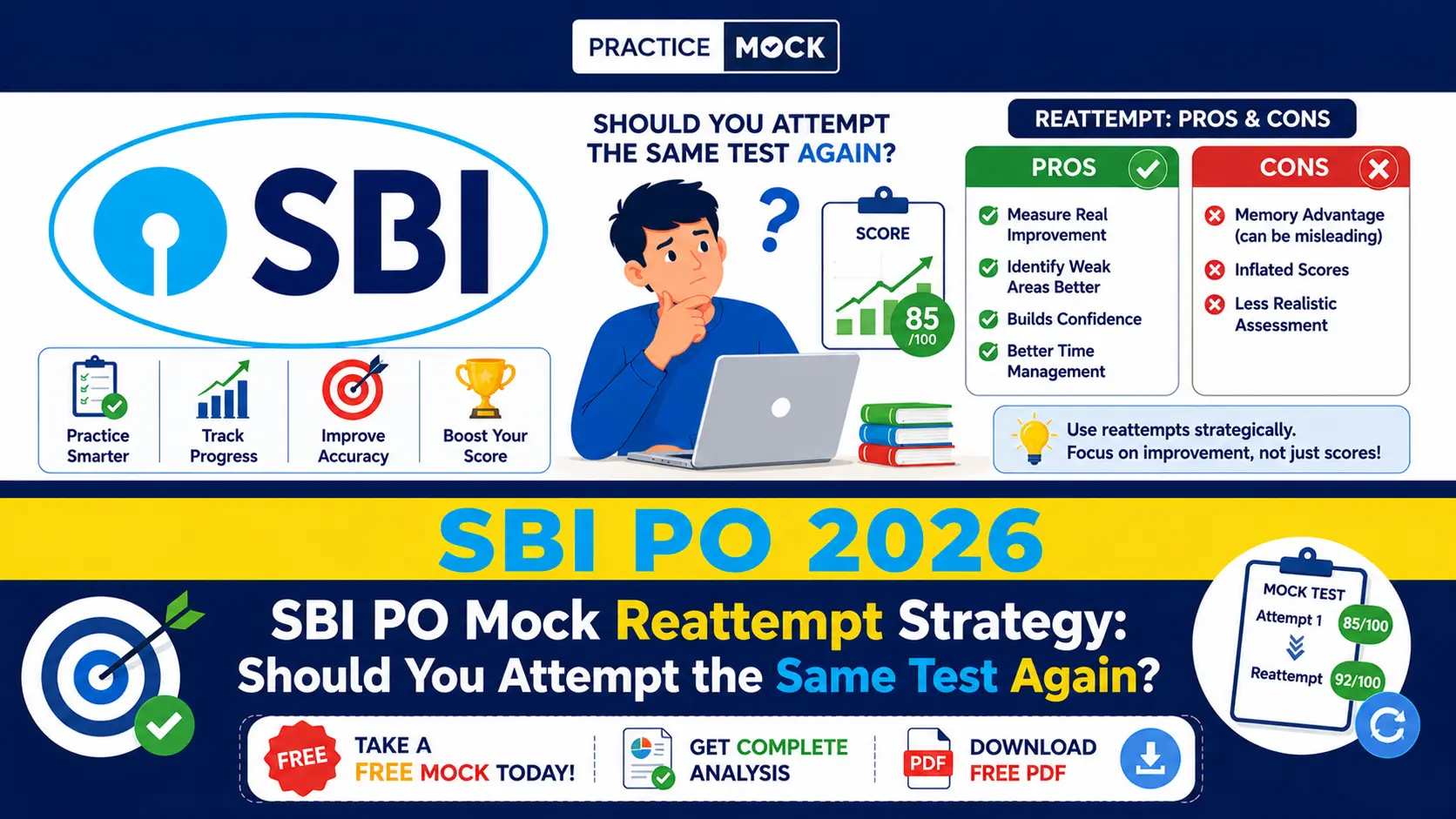 sbi po mock reattempt strategy