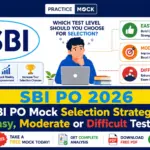SBI PO Mock Selection Strategy: Easy, Moderate or Difficult Tests?
