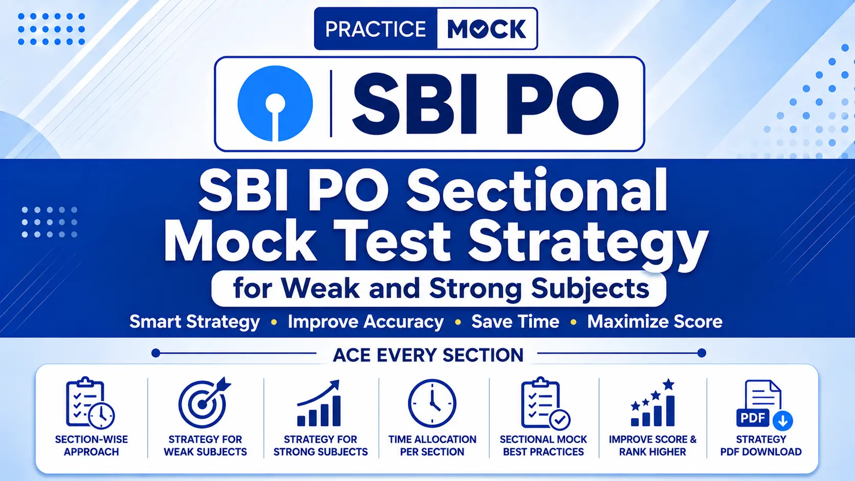 sbi po sectional mock test strategy