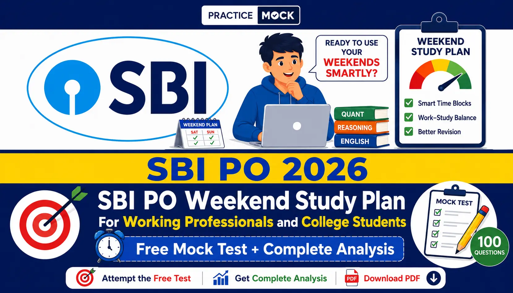 sbi po weekend study plan