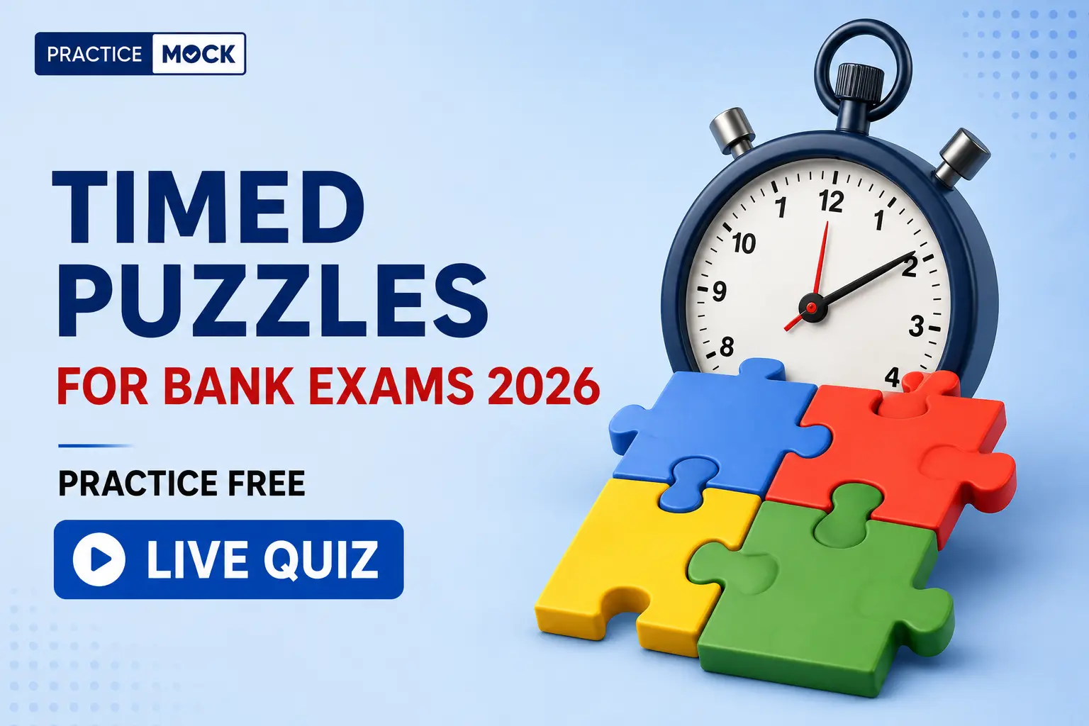 time puzzles for bank exams practice free live quiz