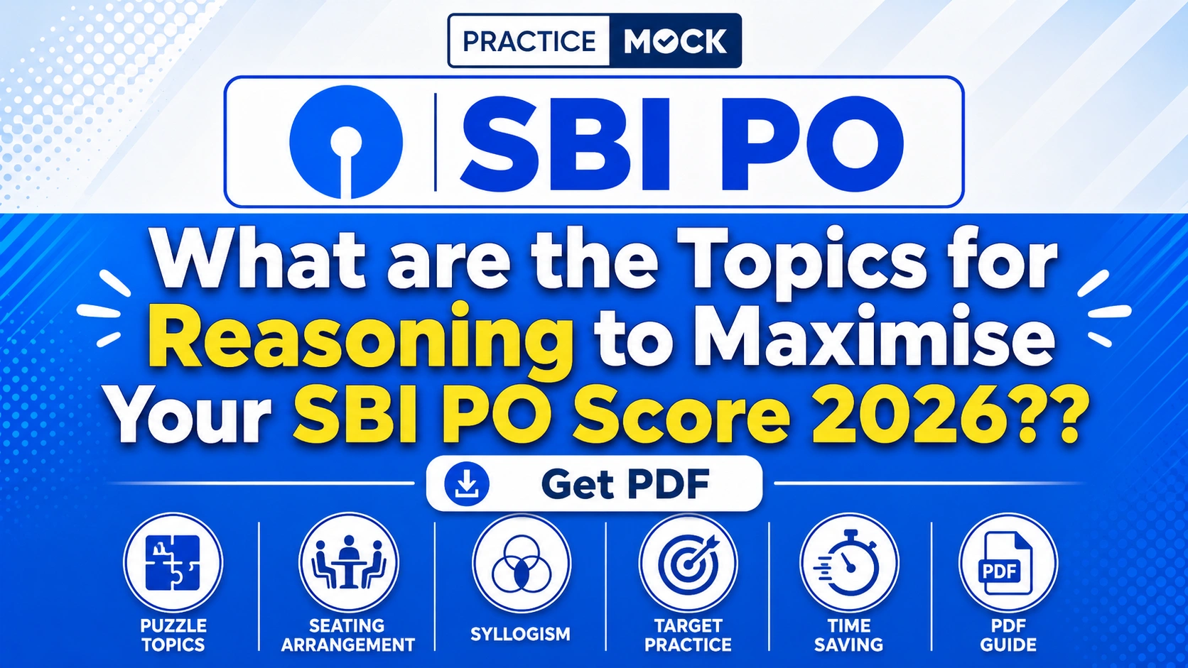 what are the topics to maximize score for sbi po reasoning