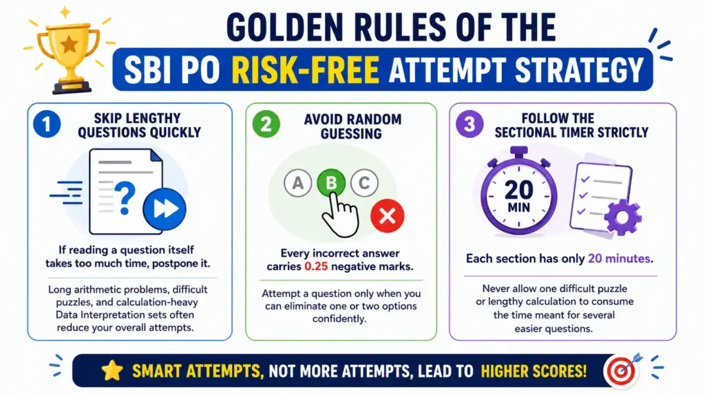 Golden Rules of the SBI PO Risk-Free Attempt Strategy