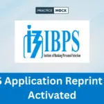 IBPS Application Reprint Link 2026 Active for PO & SO, Print Application Form