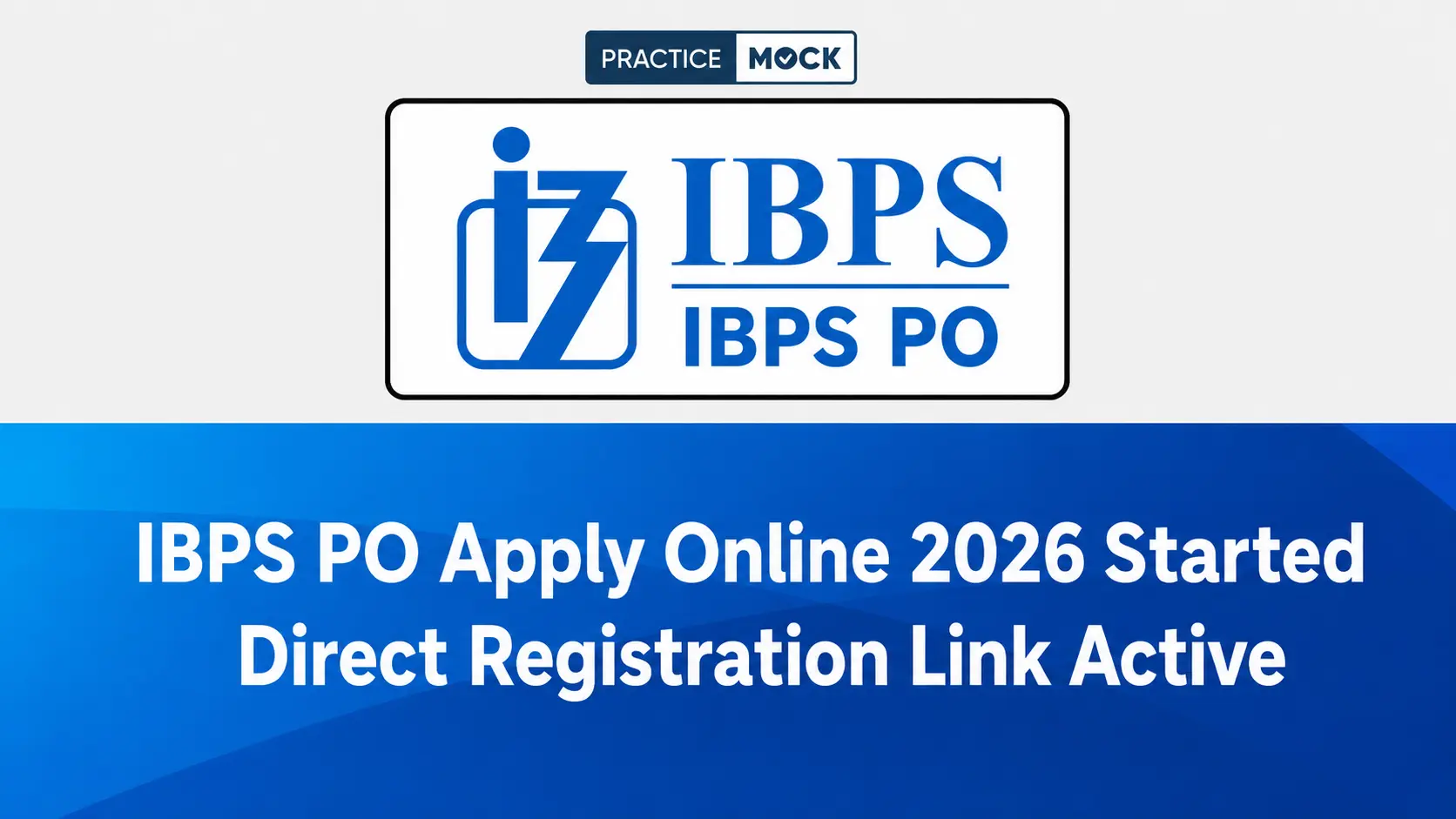 ibps po apply online 2026