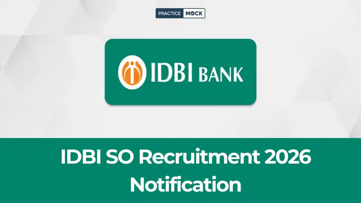 IDBI SO Recruitment 2026 Notification Out for 31 Vacancies, Online Form
