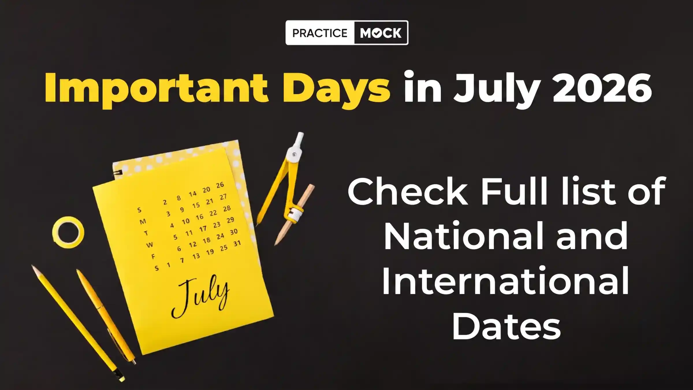Important Days in July