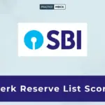 SBI Clerk Reserve List Scorecard 2026 Out @ sbi.bank.in, Check Marks & Download PDF