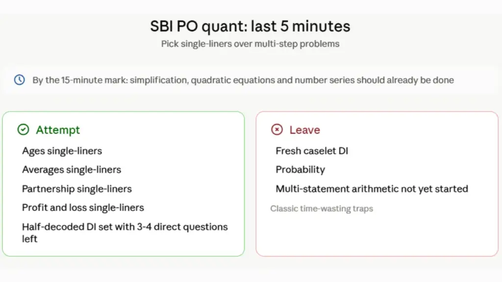 SBI PO Quant Strategy for the Last 5 Minutes