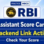 RBI Assistant Score Card 2026 Backend Link Active,  Download Prelims PDF