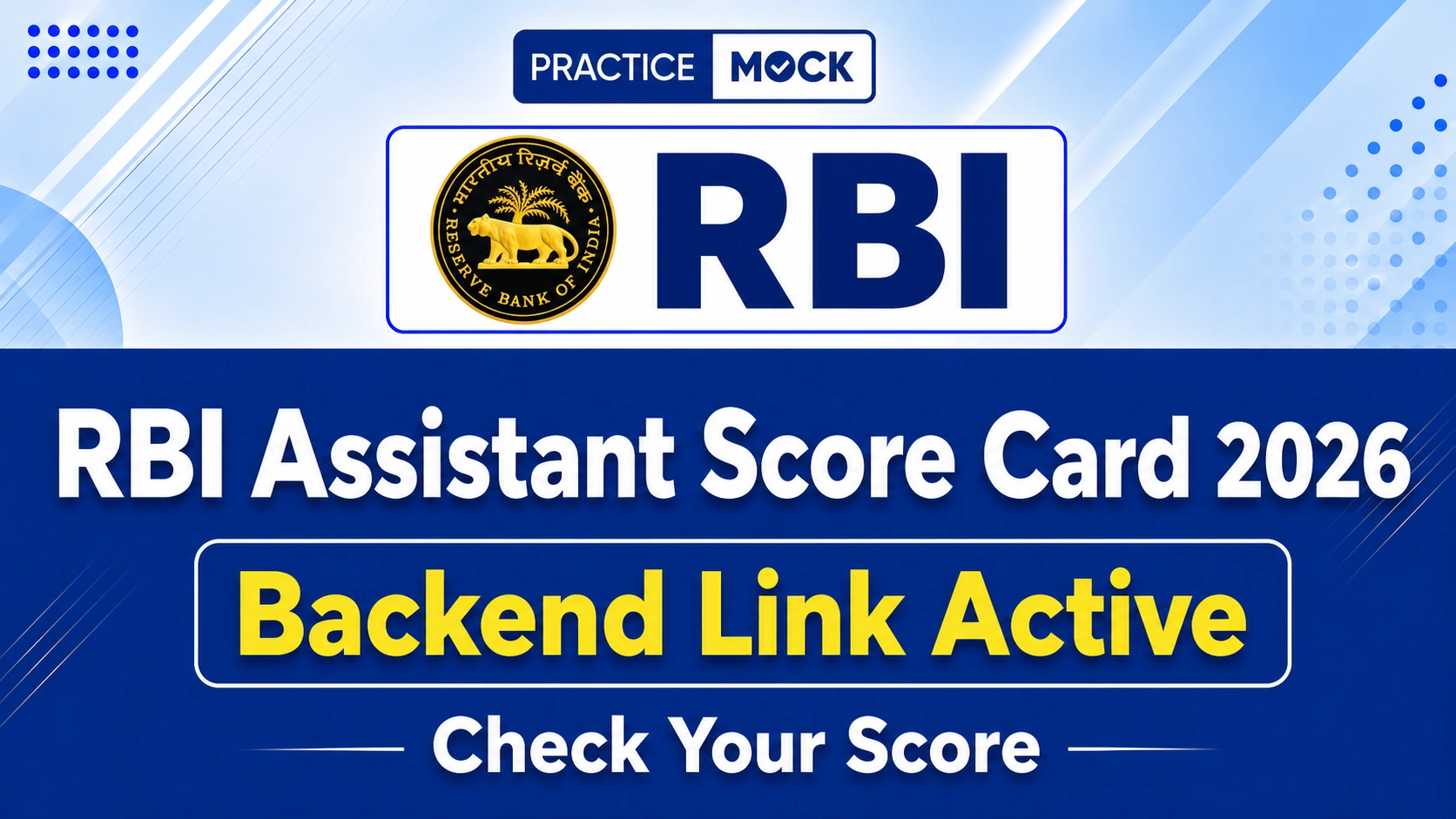 rbi assistant scorecard out