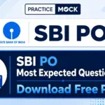 SBI PO Most Expected Questions 2026, Download Free PDF