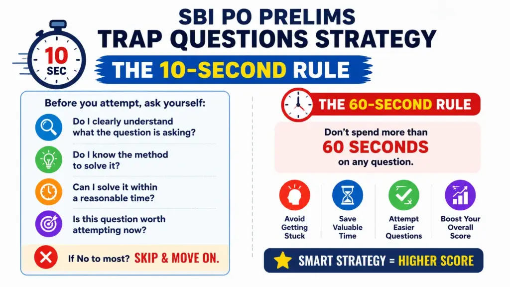 The 10-Second Rule in SBI PO Prelims Trap Questions Strategy