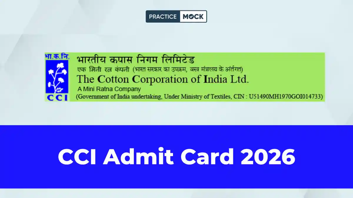 CCI Admit Card 2026 Out, Download Hall Ticket