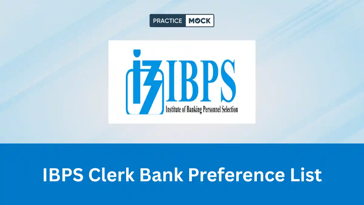 IBPS Clerk Bank Preference List 2026