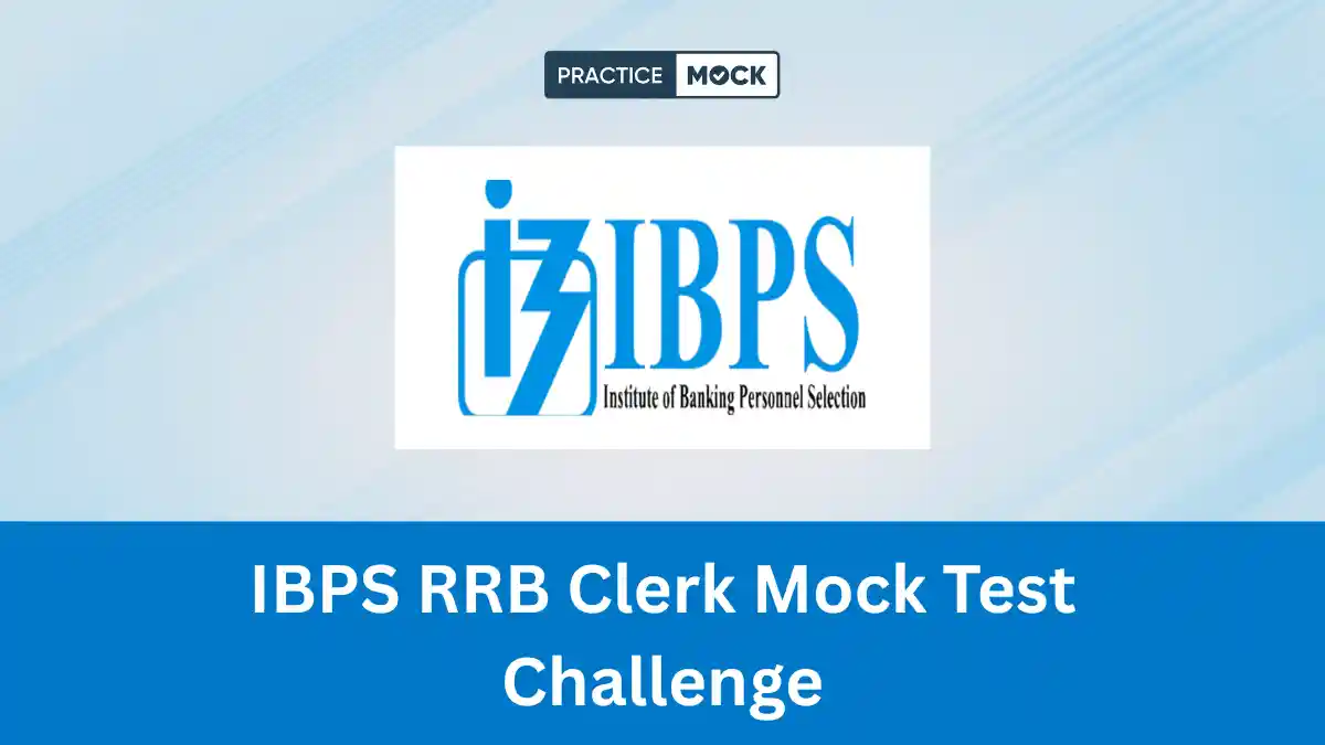 RRB Clerk Mock Test Challenge 2026: Free Practice